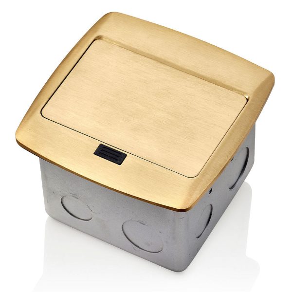 Pop-Up Floor Box with 3-Port QuickPort Insert, PFQP3-BR Cheap